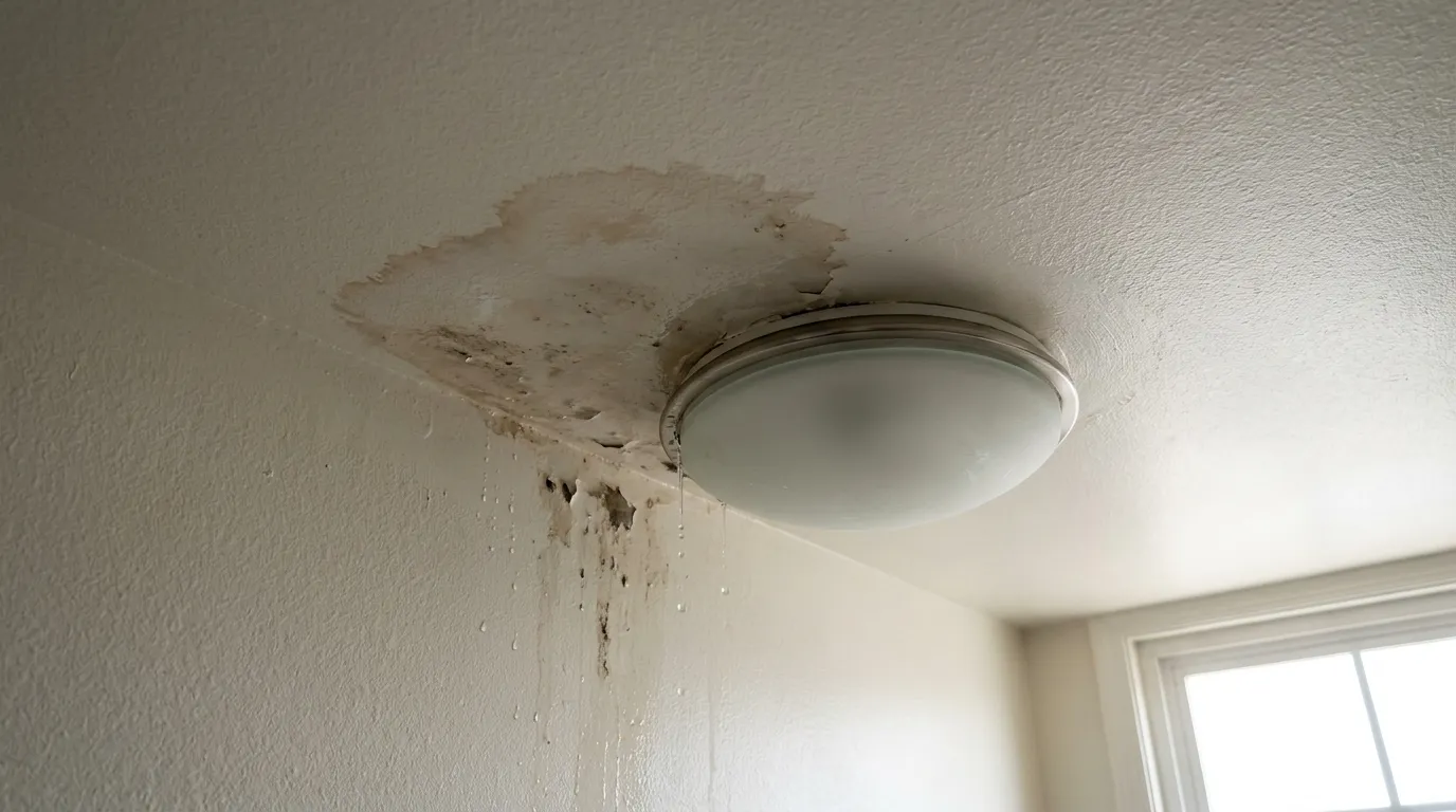 Realistic visualization representing can water dripping from a light cause a fire