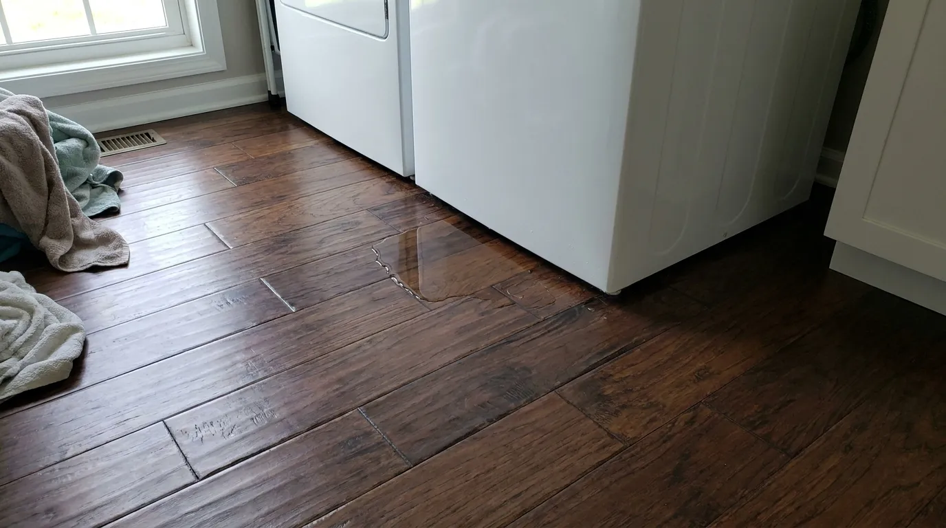 Realistic visualization representing how do you know if a toilet is leaking under the floor