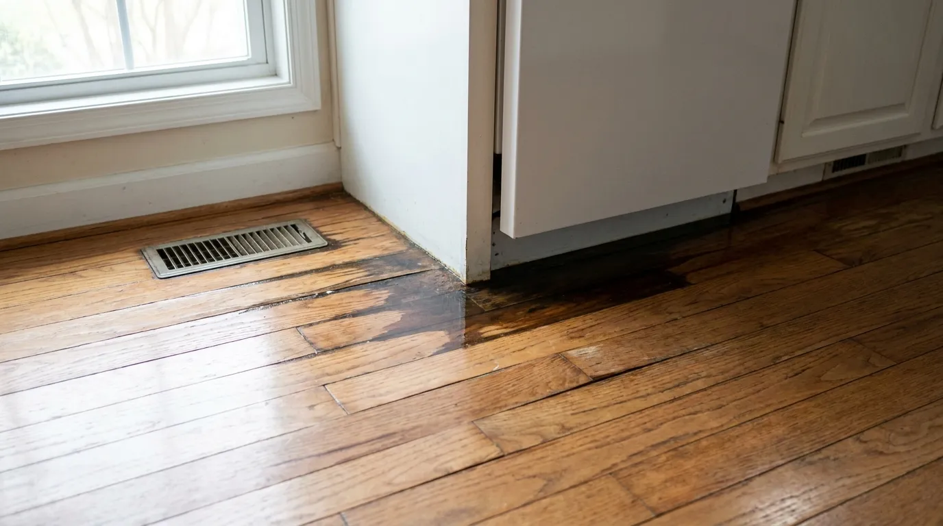 Realistic visualization representing toilet overflowed into floor vents